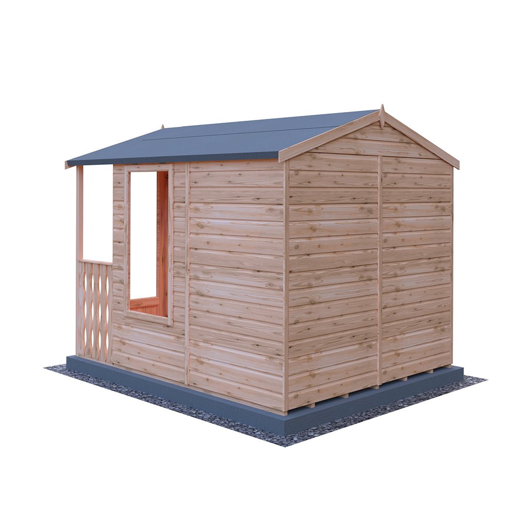 Shire Parham 7x7ft Double Door T&G Wooden Summerhouse - JJ Building Materials