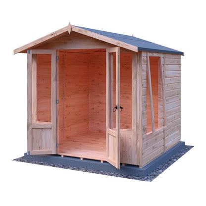 Shire Parham 7x7ft Double Door T&G Wooden Summerhouse - JJ Building Materials