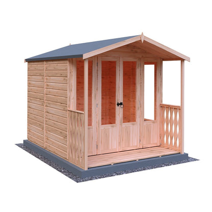 Shire Parham 7x7ft Double Door T&G Wooden Summerhouse - JJ Building Materials