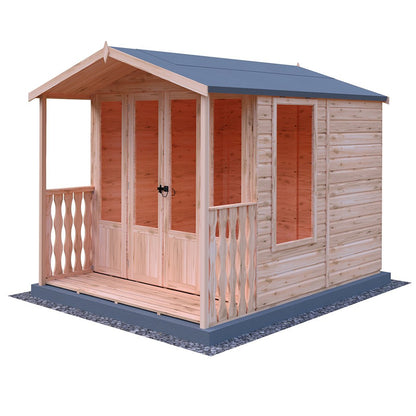 Shire Parham 7x7ft Double Door T&G Wooden Summerhouse - JJ Building Materials