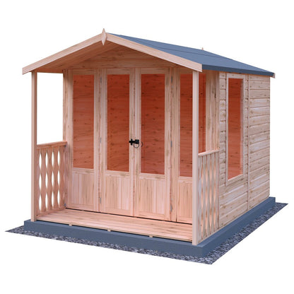 Shire Parham 7x7ft Double Door T&G Wooden Summerhouse - JJ Building Materials