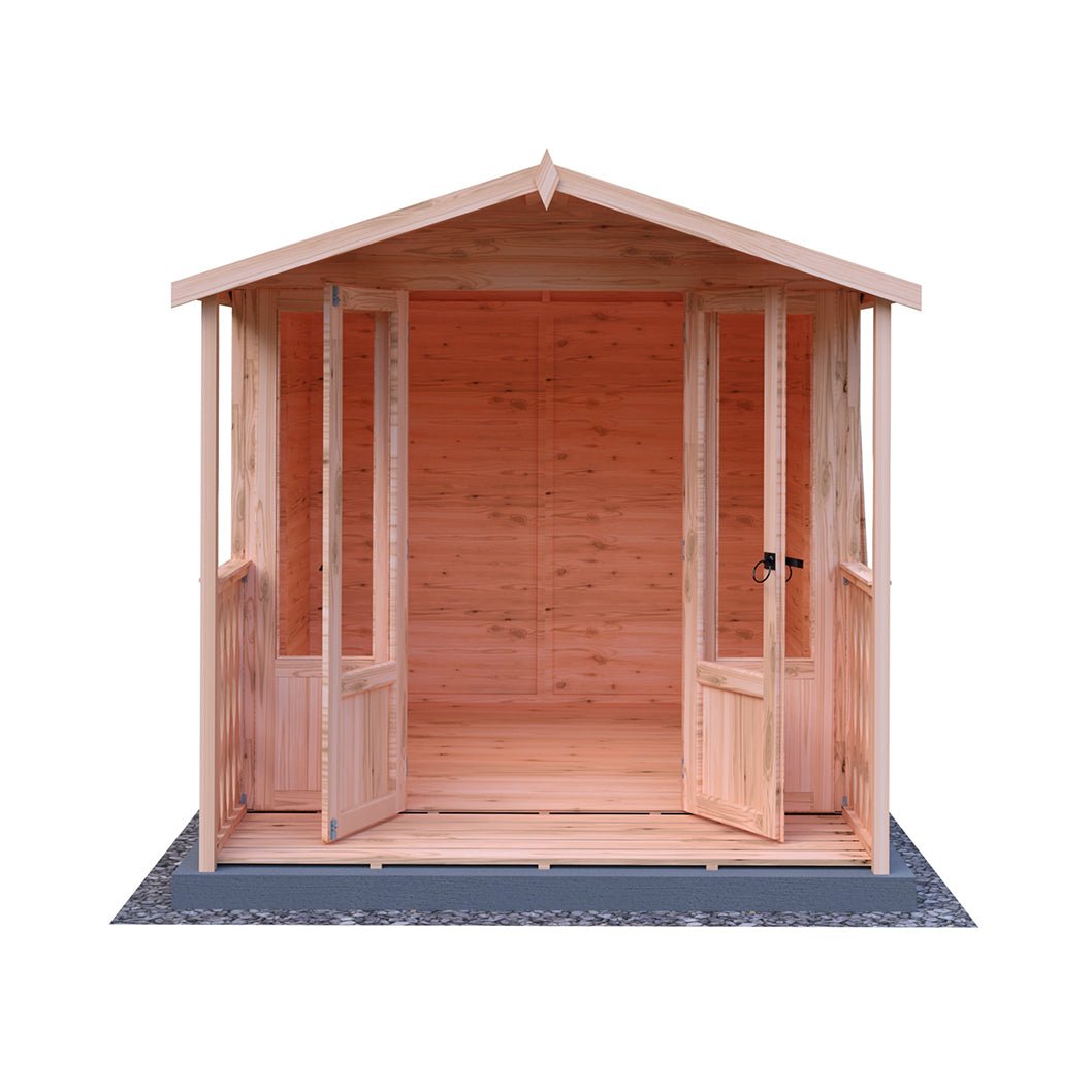 Shire Parham 7x7ft Double Door T&G Wooden Summerhouse - JJ Building Materials