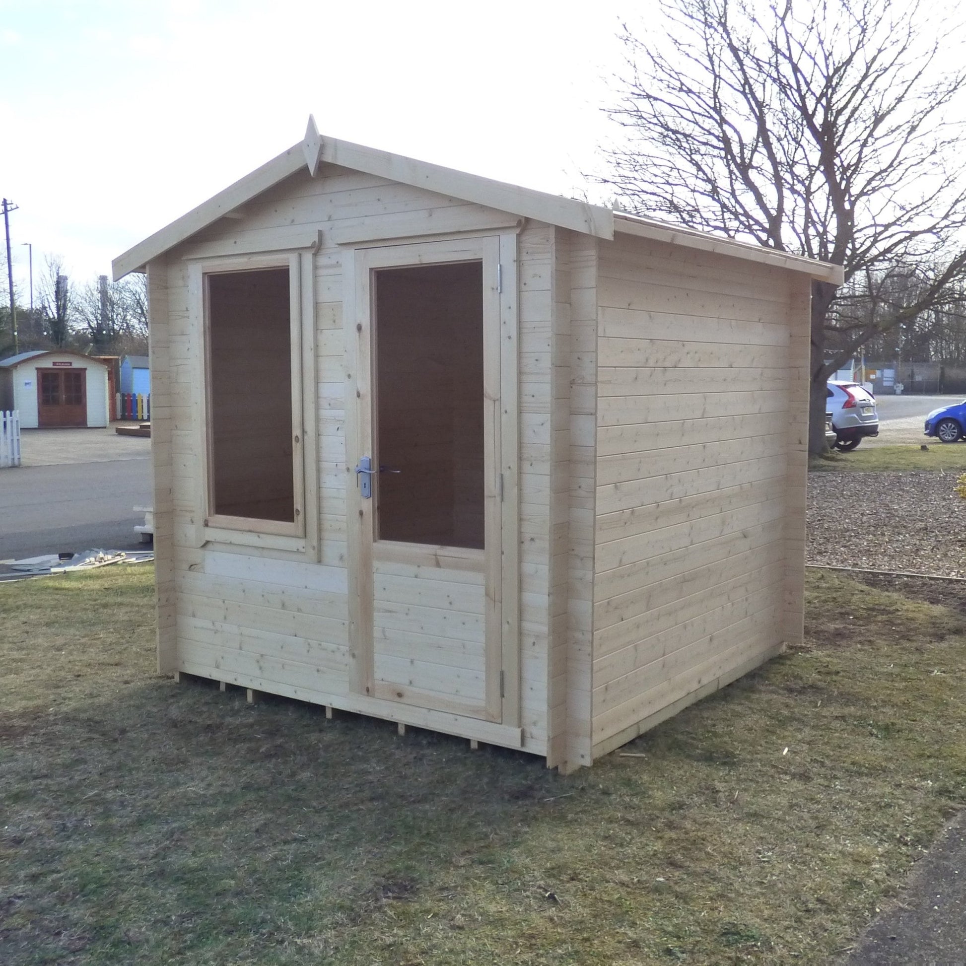 Shire Peckover Log Cabin 8x8ft With 19mm Log Thickness - JJ Building Materials
