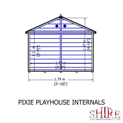 Shire Pixie 6x4ft Kids Playhouse - JJ Building Materials