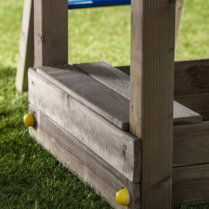 Shire Rumble Ridge Rock Wall Climbing Frame with Single Swing and Slide - JJ Building Materials
