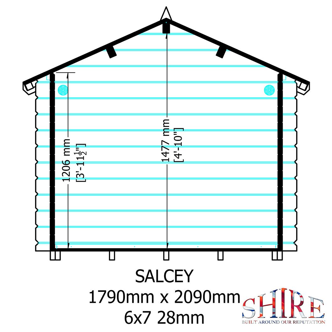 Shire Salcey 6x7ft Kids Playhouse - JJ Building Materials