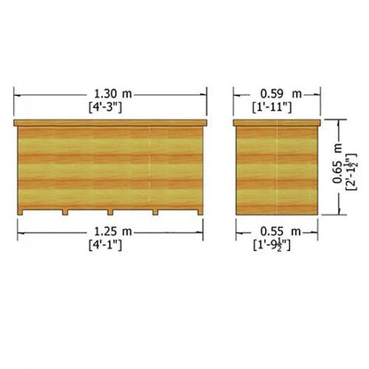 Shire Storage Box 4x2ft T&G - JJ Building Materials