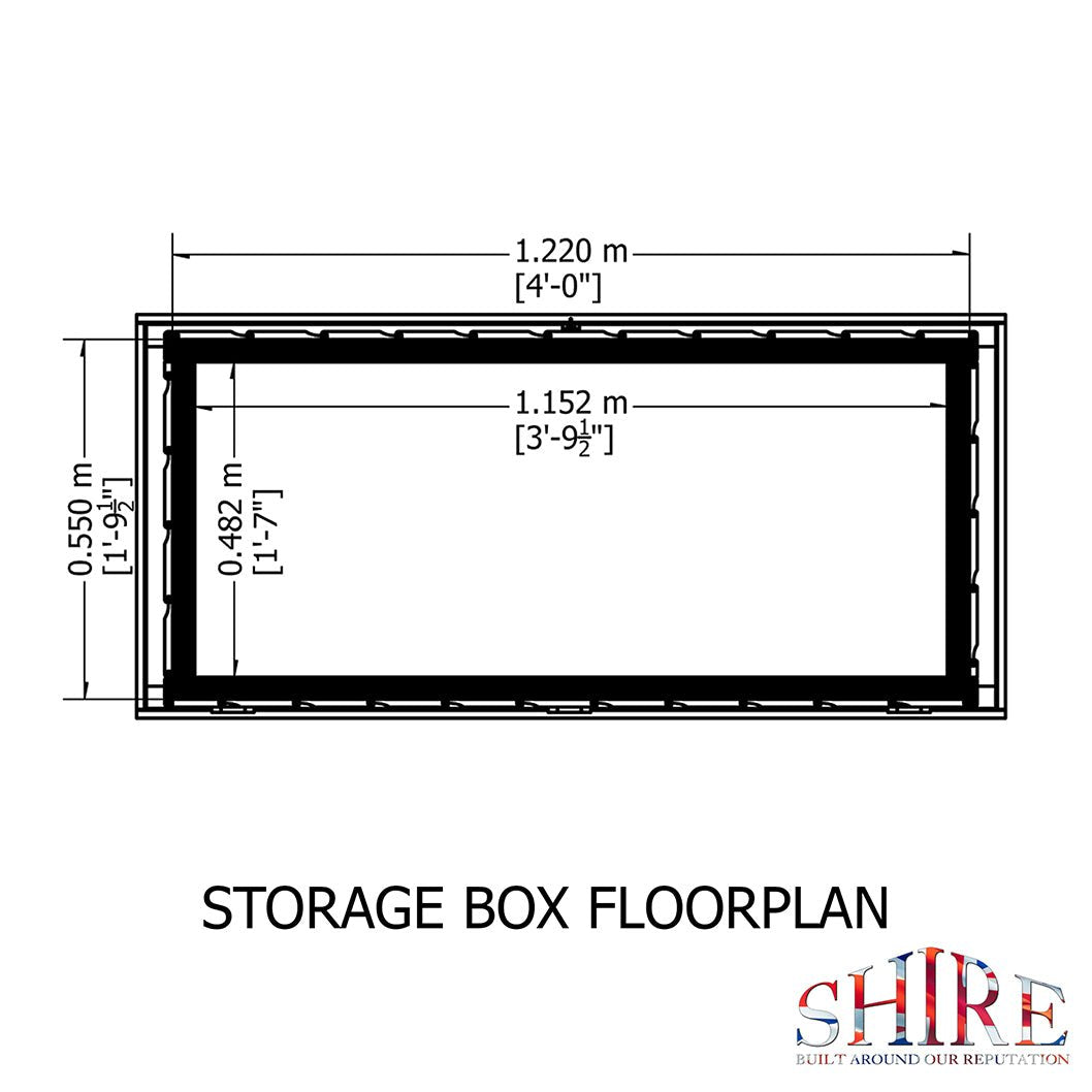Shire Storage Box 4x2ft T&G - JJ Building Materials