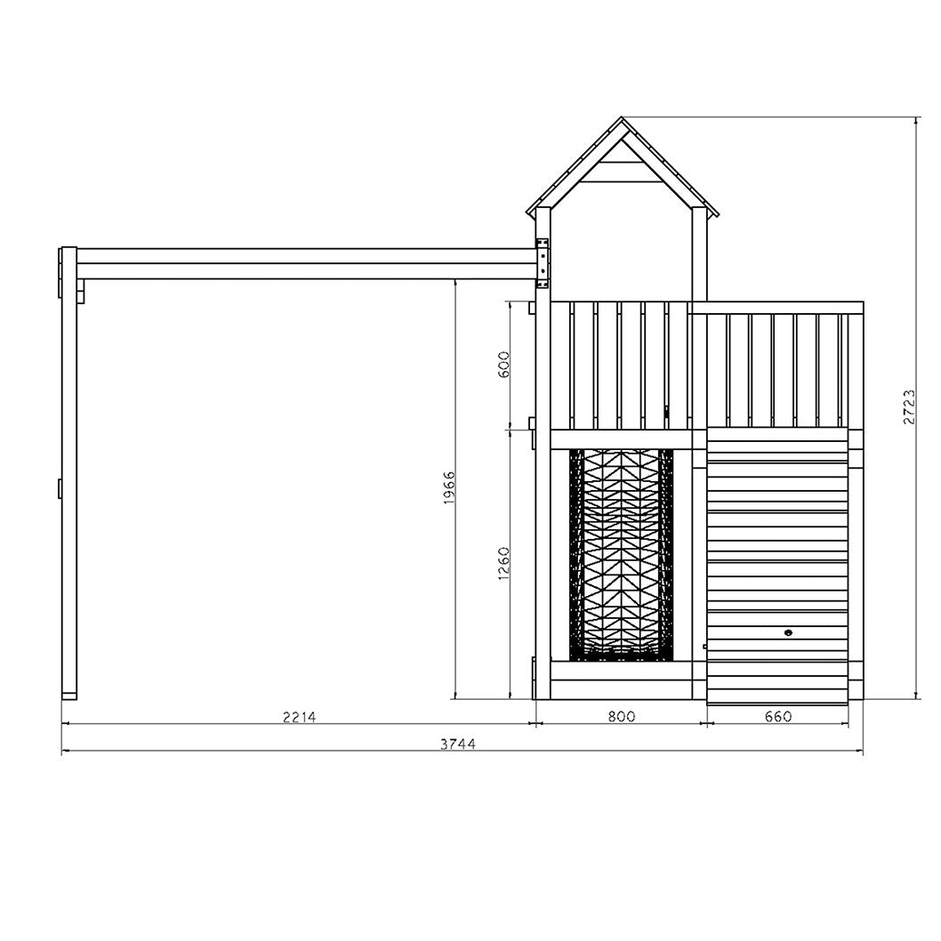 Shire Summit Seeker Scramble (Floppi) Climbing Frame with Swing and Slide - JJ Building Materials