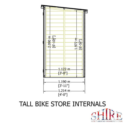 Shire Tall Bike Store 7 x 4ft - JJ Building Materials