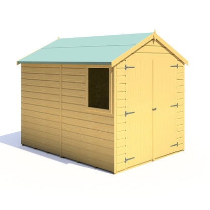 Shire Warwick 8x6ft T&G Double Door Apex Wooden Shed - JJ Building Materials