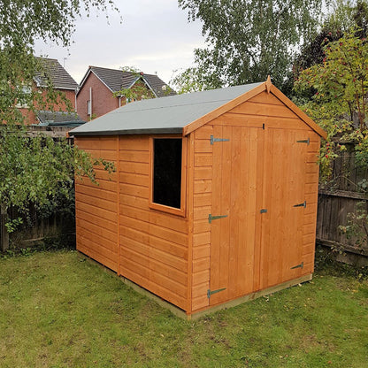 Shire Warwick 8x6ft T&G Double Door Apex Wooden Shed - JJ Building Materials