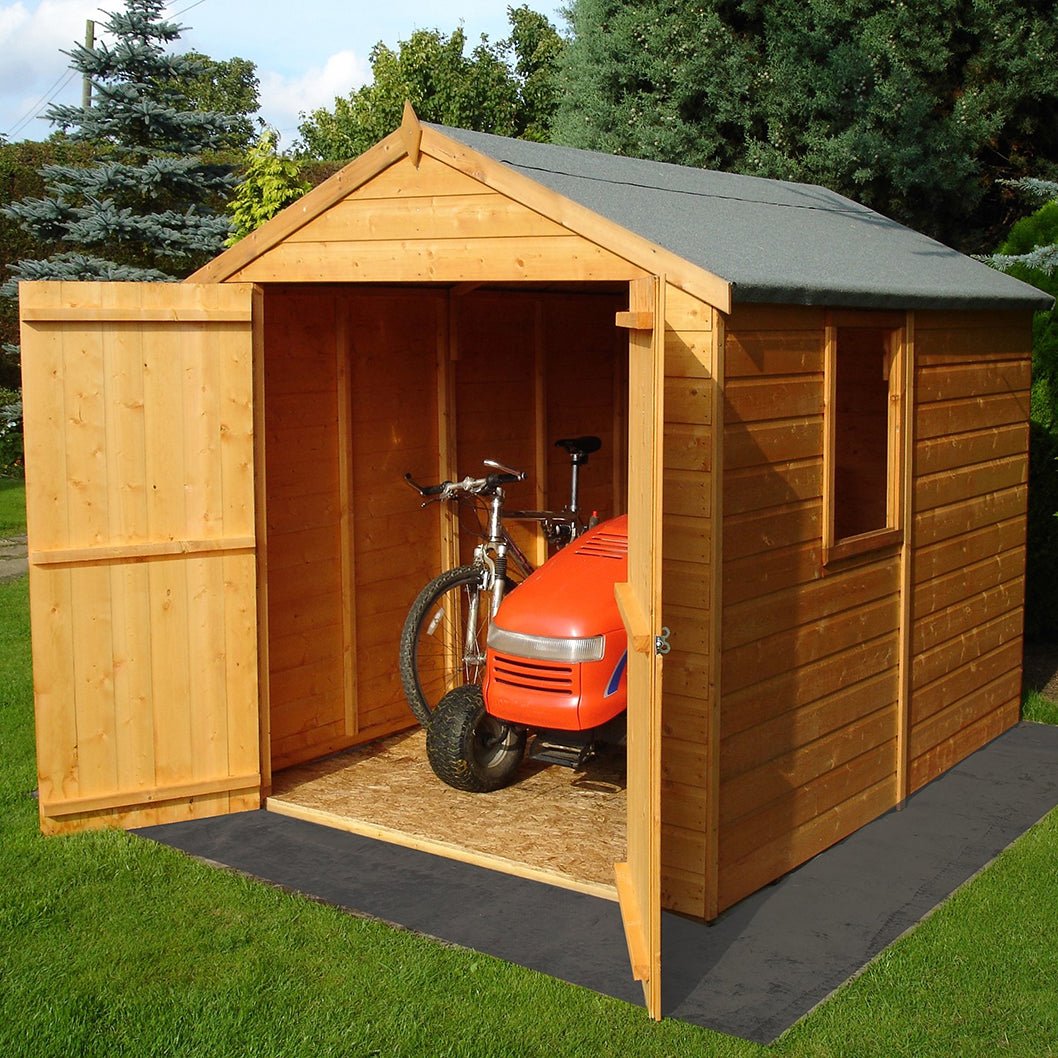 Shire Warwick 8x6ft T&G Double Door Apex Wooden Shed - JJ Building Materials