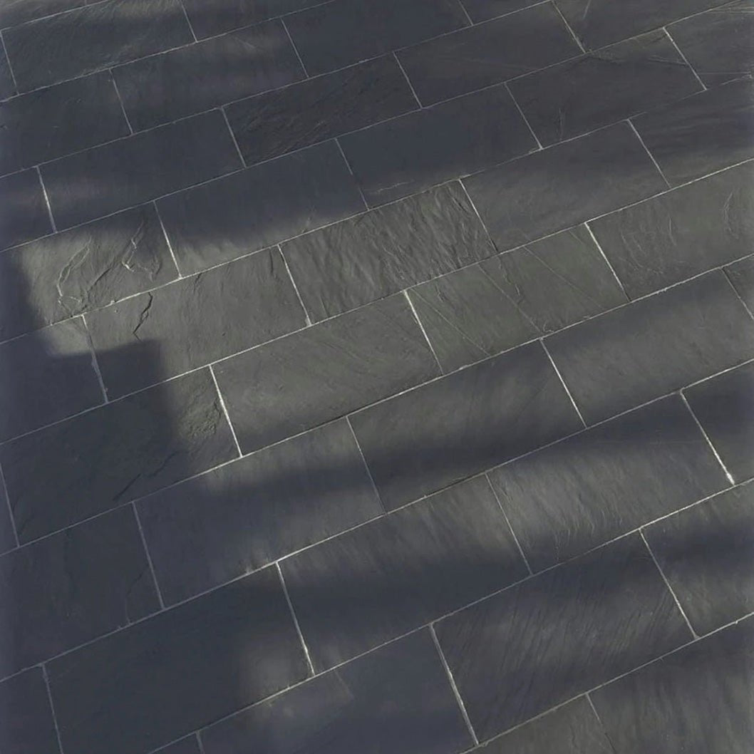 Signature Black 20mm Slate Paving Slabs - JJ Building Materials