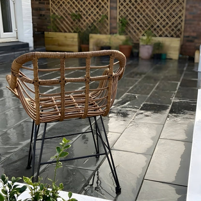 Signature Black 20mm Slate Paving Slabs - JJ Building Materials