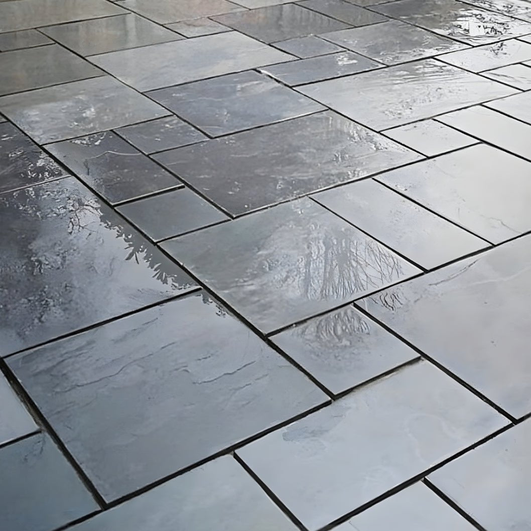 Signature Black 20mm Slate Paving Slabs - Patio Kit - JJ Building Materials