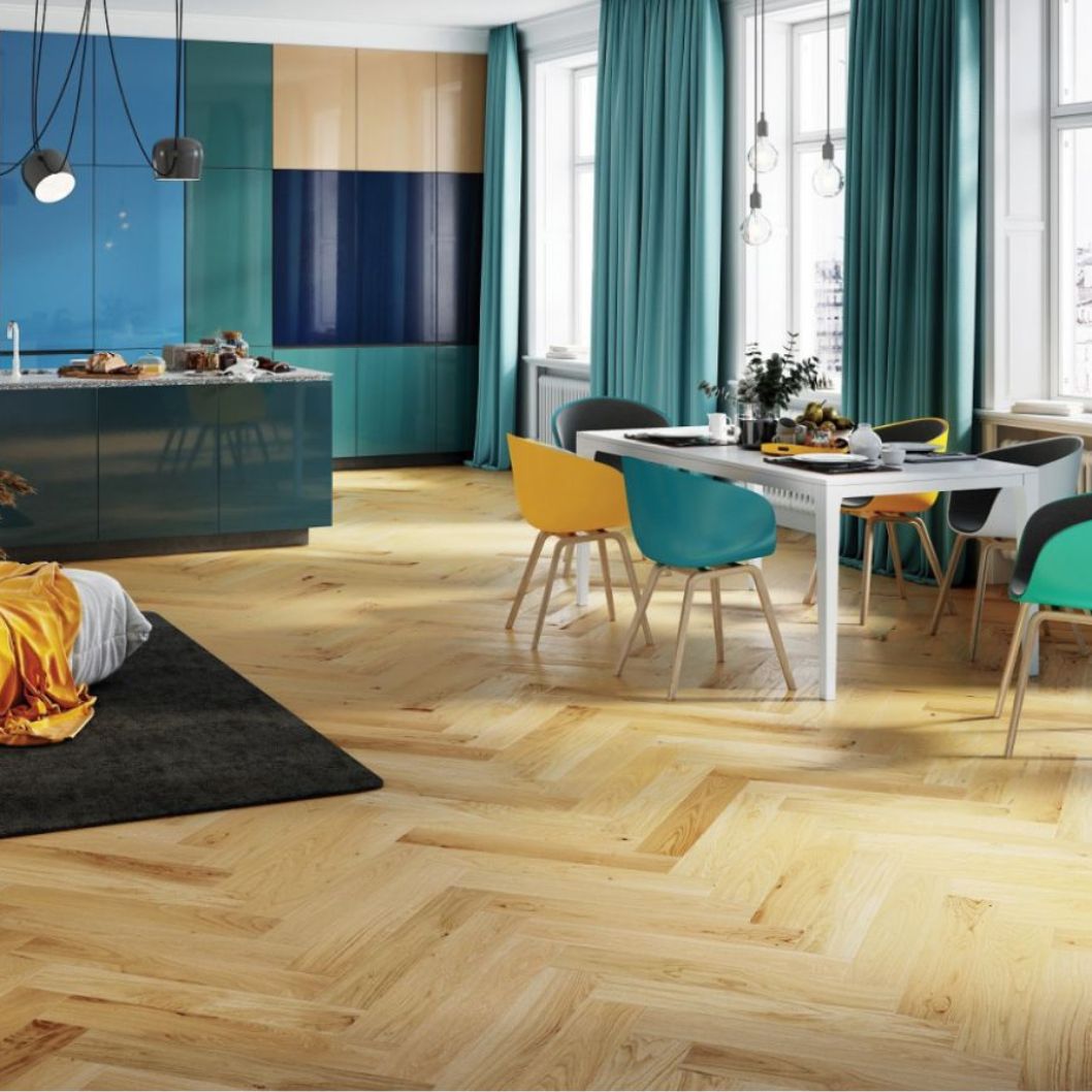 Siwa Oak Brushed Matt Lacquer Engineered Wood Flooring - 0.65m2 Pack Size | Parquet Range - JJ Building Materials