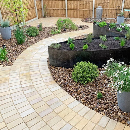 Soft Mint Sandstone Setts - Tumbled - 200x100mm - 40mm - JJ Building Materials
