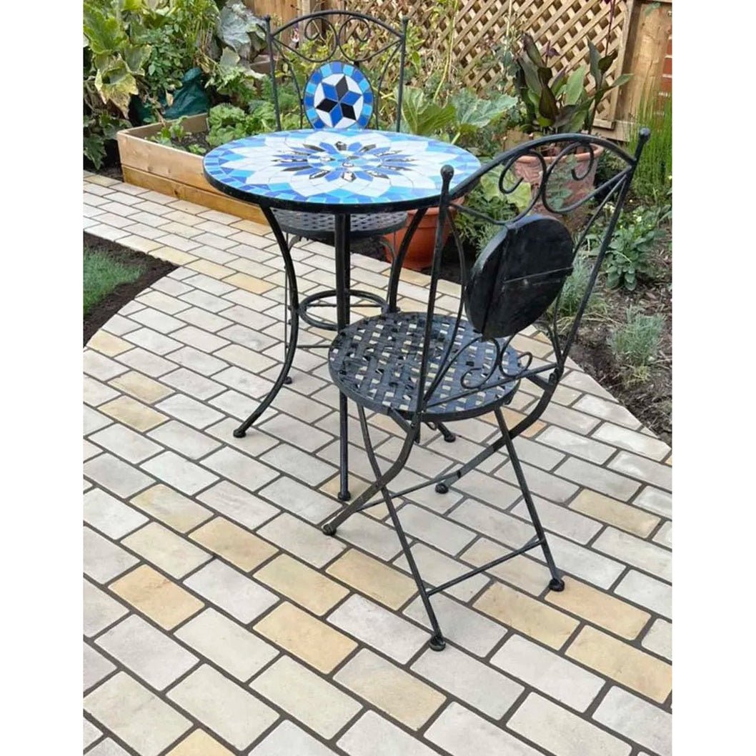 Soft Mint Sandstone Setts - Tumbled - 200x100mm - 40mm - JJ Building Materials