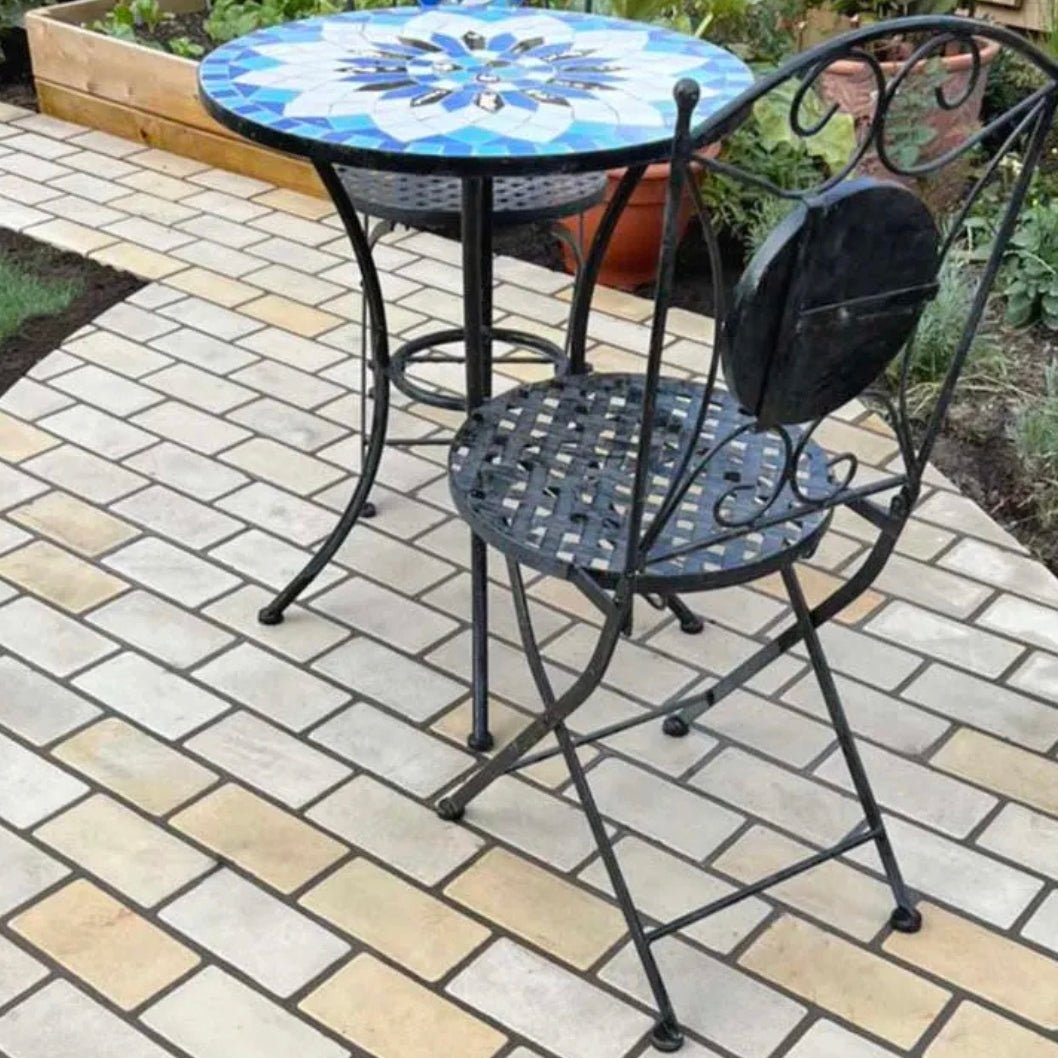 Soft Mint Sandstone Setts - Tumbled - 200x100mm - 40mm - JJ Building Materials