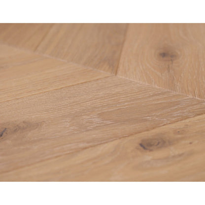 Somersby Oak Chevron Brushed Fusion Hybrid Engineered Wood Flooring - 1.568m2 Pack Size | Parquet Range - JJ Building Materials