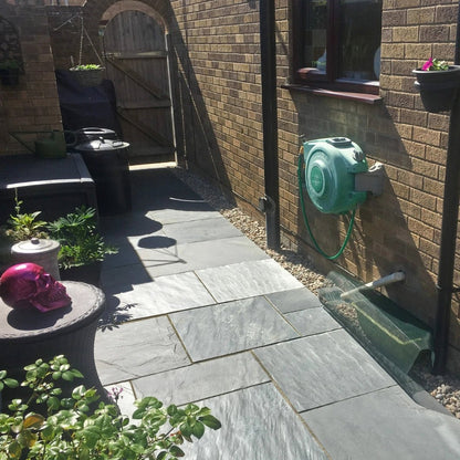 Steel Blue 20mm Slate Paving Slabs - Patio Kit - JJ Building Materials