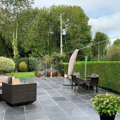 Steel Blue 22mm Slate Paving Slabs - JJ Building Materials