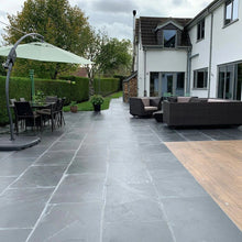 Steel Blue 22mm Slate Paving Slabs - JJ Building Materials