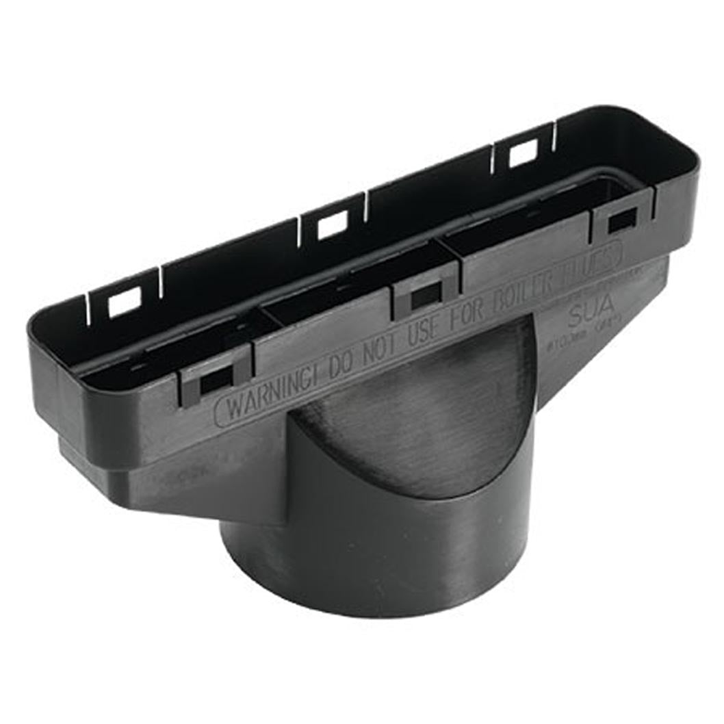 TapcoSlate Black Inline Vent Pipe Adaptor - JJ Building Materials