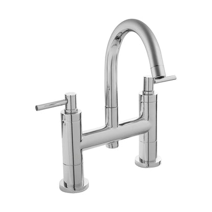 Hudson Reed Tec Lever Bath Filler Contemp Chrome Brass 320x360x240mm