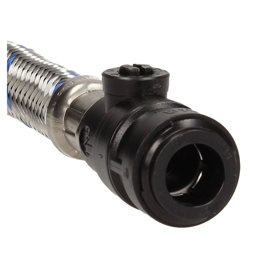 Think-A-Flex Push-fit 15 mm X 1/2" Flexible Tap Connector c/w ISO - JJ Building Materials