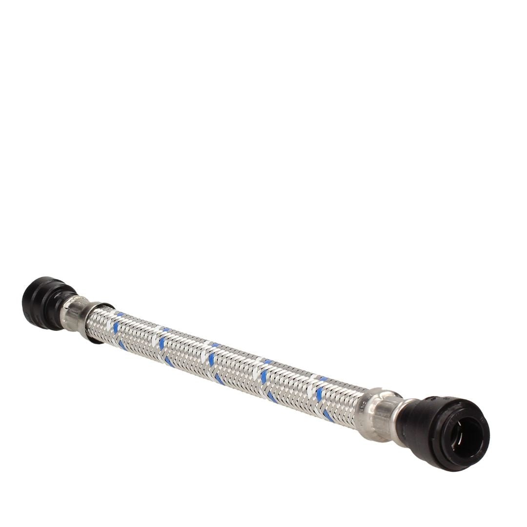 Think - A - Flex Push - fit 15 mm X 15 mm Flexible Tap Connector - 300 mm Long - JJ Building Materials