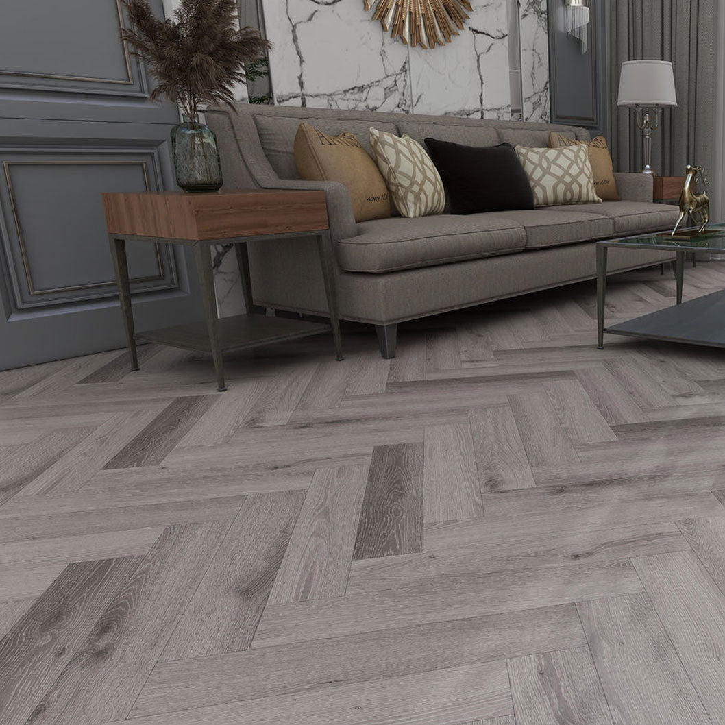 Timba Aquacore ProFlex SPC Collection Herringbone Boat Shack Oak (H4) 5.5 x 122 x 610mm (inc. 1mm IXPE) Pack Size: 1.935m² - JJ Building Materials