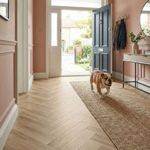 Timba Aquacore ProFlex SPC Collection Herringbone English Oak (H1) 5.5 x 122 x 610mm (inc. 1mm IXPE) Pack Size: 1.935m² - JJ Building Materials