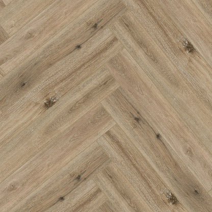 Timba Aquacore ProFlex SPC Collection Herringbone Latte Oak (H2) 5.5 x 122 x 610mm (inc. 1mm IXPE) Pack Size: 1.935m² - JJ Building Materials