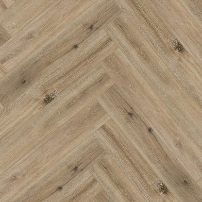 Timba Aquacore ProFlex SPC Collection Herringbone Latte Oak (H2) 5.5 x 122 x 610mm (inc. 1mm IXPE) Pack Size: 1.935m² - JJ Building Materials