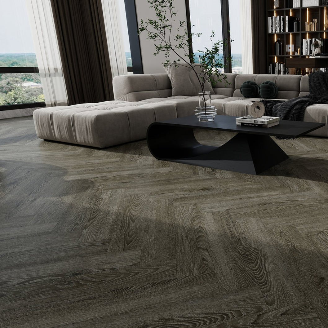 Timba Aquacore ProFlex SPC Collection Herringbone Nimbus Oak (H3) 5.5 x 122 x 610mm (inc. 1mm IXPE) Pack Size: 1.935m² - JJ Building Materials