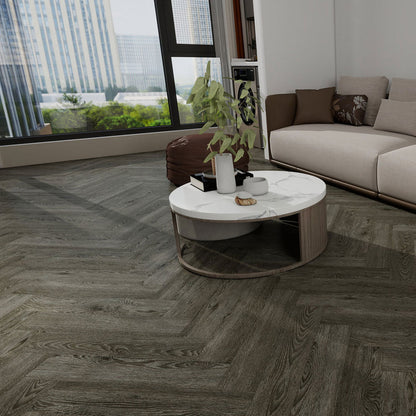 Timba Aquacore ProFlex SPC Collection Herringbone Nimbus Oak (H3) 5.5 x 122 x 610mm (inc. 1mm IXPE) Pack Size: 1.935m² - JJ Building Materials