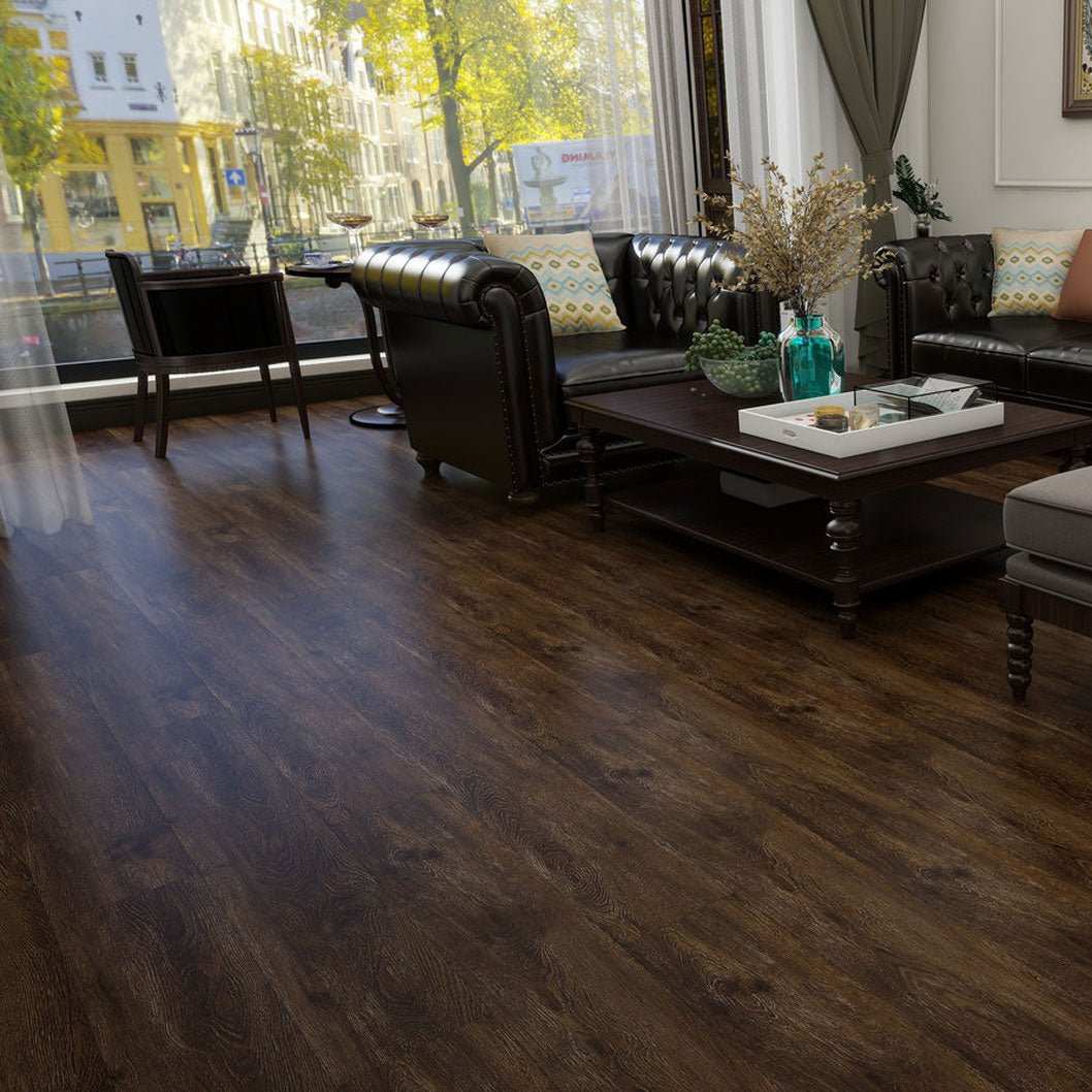 Timba Aquacore ProFlex SPC Collection Planks Smoked Oak (P8) 5.5 x 180 x 1220mm (inc. 1mm IXPE) Pack Size: 2.196m² - JJ Building Materials