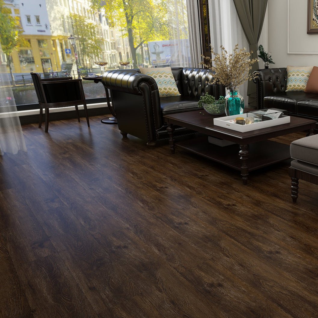 Timba Aquacore ProFlex SPC Collection Planks Smoked Oak (P8) 5.5 x 180 x 1220mm (inc. 1mm IXPE) Pack Size: 2.196m² - JJ Building Materials