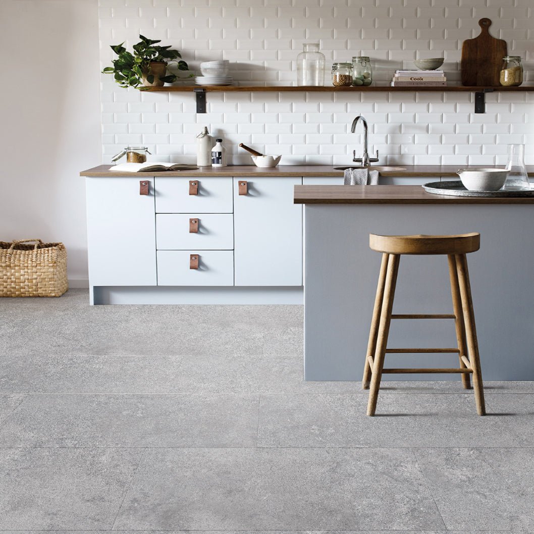 Timba Aquacore ProFlex SPC Collection Tiles Urban Concrete (T3) 5.5 x 457 x 914mm (inc. 1mm IXPE) Pack Size: 2.506m² - JJ Building Materials