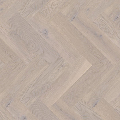 Timba Maxiply Pro Trade Clic Engineered Herringbone Aspen Oak: Brushed Matt Lacquered 12/3 x 150 x 600mm Pack Size: 2.16m² - JJ Building Materials