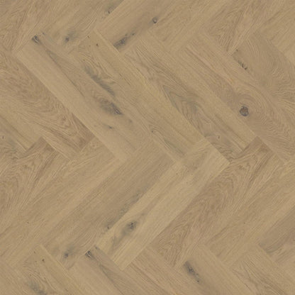 Timba Maxiply Pro Trade Clic Engineered Herringbone Blonde Oak: Brushed Matt Lacquered 12/3 x 150 x 600mm Pack Size: 2.16m² - JJ Building Materials