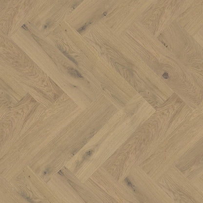 Timba Maxiply Pro Trade Clic Engineered Herringbone Blonde Oak: Brushed Matt Lacquered 12/3 x 150 x 600mm Pack Size: 2.16m² - JJ Building Materials