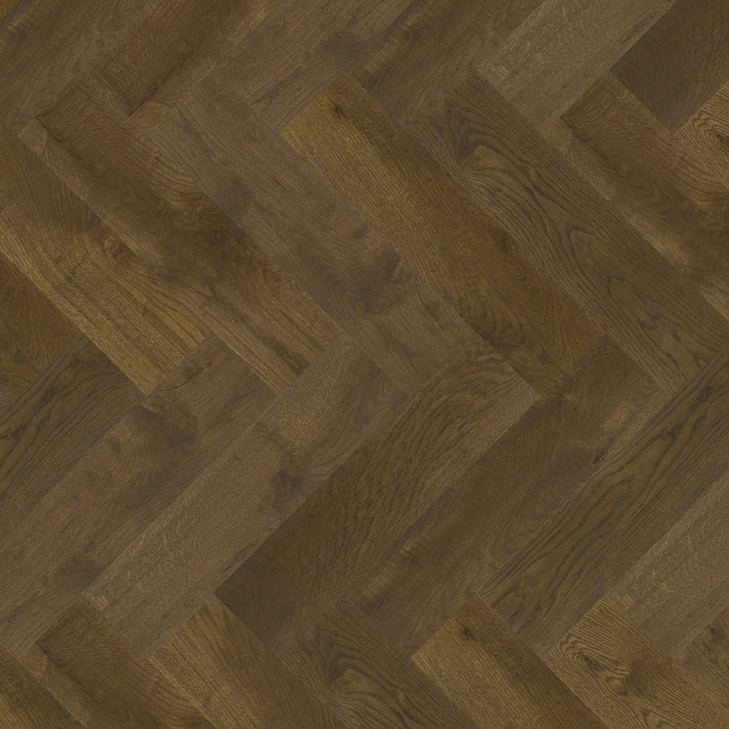 Timba Maxiply Pro Trade Clic Engineered Herringbone Cognac Oak: Brushed Matt Lacquered 12/3 x 150 x 600mm Pack Size: 2.16m² - JJ Building Materials