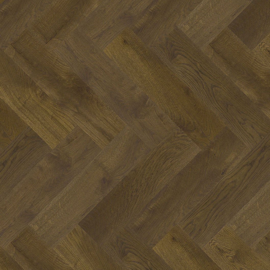 Timba Maxiply Pro Trade Clic Engineered Herringbone Cognac Oak: Brushed Matt Lacquered 12/3 x 150 x 600mm Pack Size: 2.16m² - JJ Building Materials