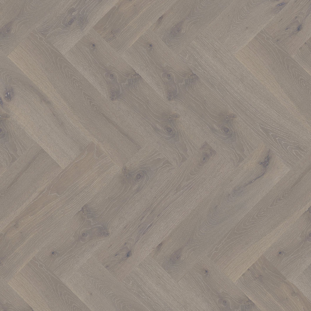 Timba Maxiply Pro Trade Clic Engineered Herringbone Misted Oak: Brushed Matt Lacquered 12/3 x 150 x 600mm Pack Size: 2.16m² - JJ Building Materials