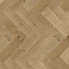 Timba Maxiply Pro Trade Clic Engineered Herringbone Natural Oak: Brushed & Matt Lacquered 12/3 x 150 x 600mm Pack Size: 2.16m² - JJ Building Materials
