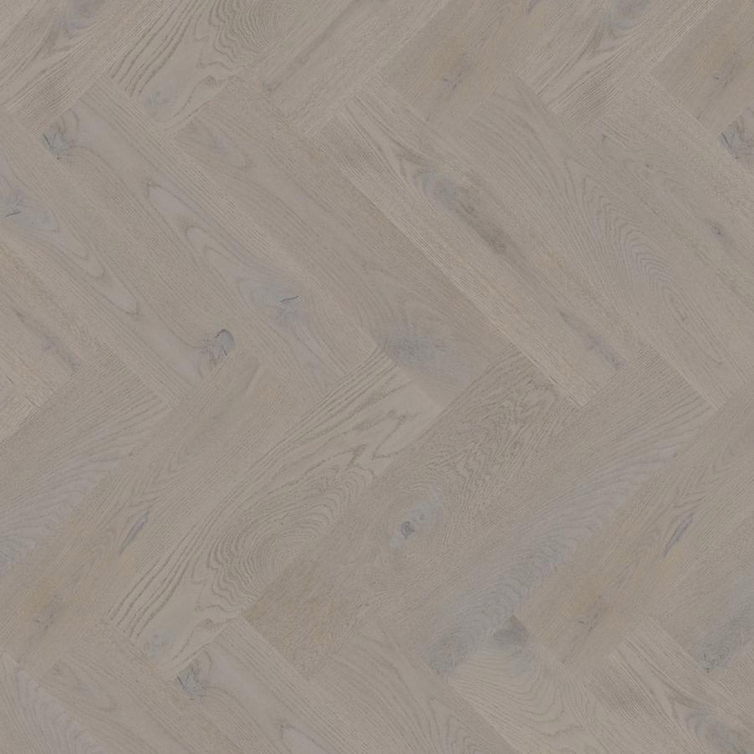 Timba Maxiply Pro Trade Clic Engineered Herringbone Platinum Grey Oak: Brushed Matt Lacquered 12/3 x 150 x 600mm Pack Size: 2.16m² - JJ Building Materials