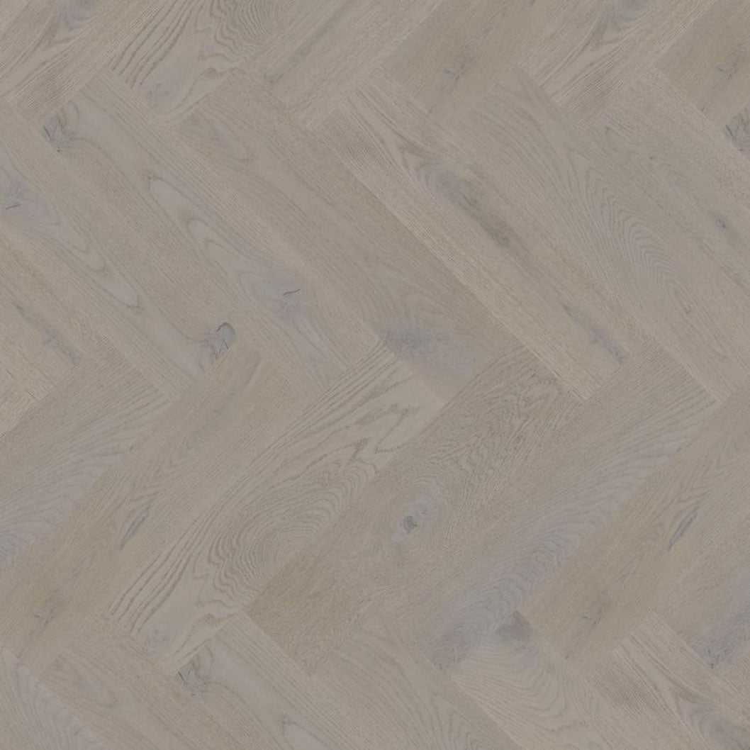 Timba Maxiply Pro Trade Clic Engineered Herringbone Platinum Grey Oak: Brushed Matt Lacquered 12/3 x 150 x 600mm Pack Size: 2.16m² - JJ Building Materials